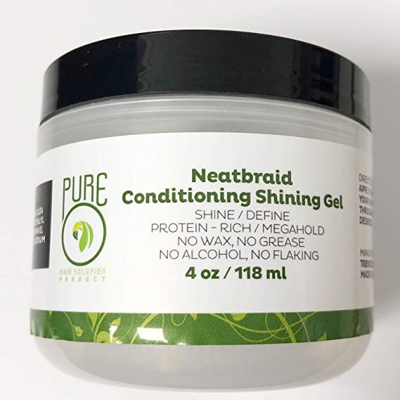 Pure O Neatbraid Conditioning Shining Gel, 8 Oz.